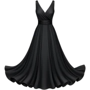 black dress sticker