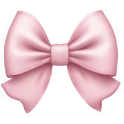 Light pink bow  sticker