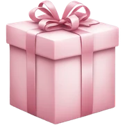 Light pink Christmas gifts under a white Christmas tree  sticker