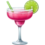 hot pink margarita  sticker