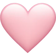 Light pink heart  sticker