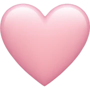 Light pink heart sticker