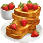 french toast with strawberries sticker