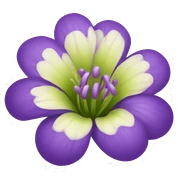 purple flower sticker