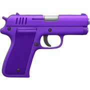 pistol purple sticker