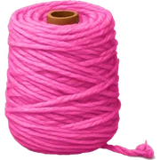 Pink yarn sticker