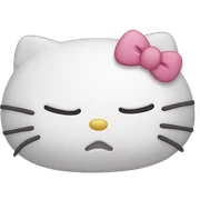hello kitty sleeps sticker