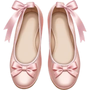 Cute light pink ballerina shoes sticker