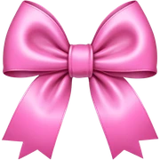 Pink bow sticker