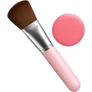 blush and brush sticker