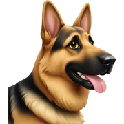 German shepherd sticker