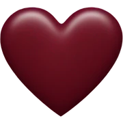 Maroon heart sticker
