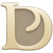 The letter d sticker