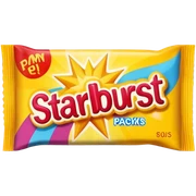 Starburst candy packet sticker