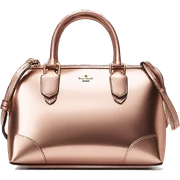 Realistic metallic rose gold kate spade satchel purse.  sticker