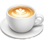 Flat white sticker