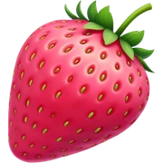 Pink strawberry sticker