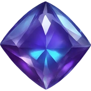 Blue-purple jewel sticker