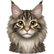 Maine coon kitten sticker