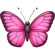Pink butterfly  sticker