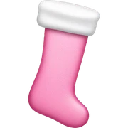 Pink stocking sticker
