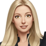 smiling blonde girl portrait sticker