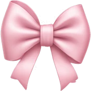 Light pink bow sticker