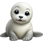 cute baby seal  sticker