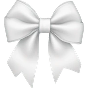 white bow sticker