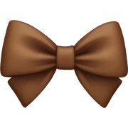 brown bow sticker