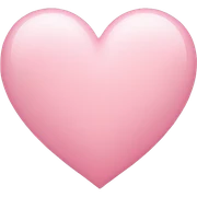Cute light pink heart sticker
