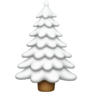 white christmas tree  sticker