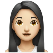 asian girl sticker