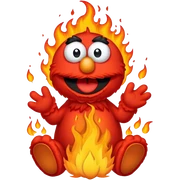 elmo fire sticker