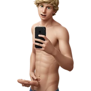 intimate mirror selfie of boy sticker