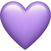 Light purple heart  sticker