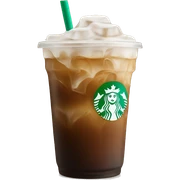 Starbuck ice coffee with ice cubes sticker