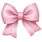 Baby Pink bow sticker