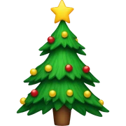 Christmas tree sticker