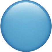 blue circle sticker