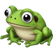 Frog sticker