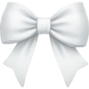 White bow  sticker