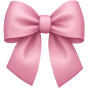 light pink bow on light pink bow sticker