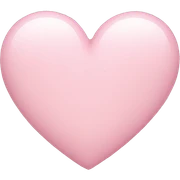 light pink heart  sticker