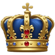 Royal crown sticker