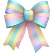 pastel ribbon sticker