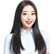 smiling girl in white shirt sticker