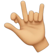 Finger guns sticker