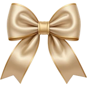 Beige bow sticker
