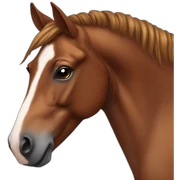Brown horse  sticker